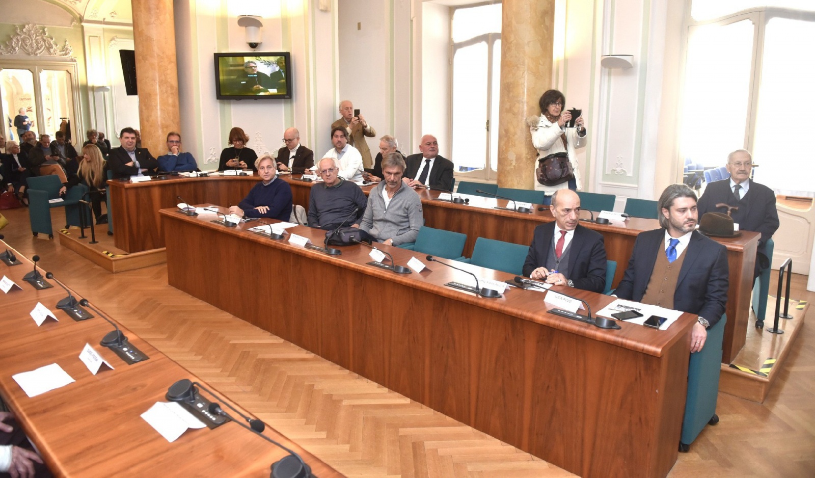 VARESE. CONFERENZA STAMPA EVENTO CELEBRATIVO AUTOSTRADA DEI LAGHI PRESSO VILLA RECALCATI NELLA FOTO