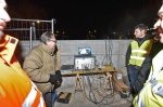 VARESE. COLLAUDO STATICO, PROVA DI CARICO, NUOVO PONTE LARGO FLAIANO CON 12 CAMION NELLA NOTTE TRA IL 29 E IL 30 GENNAIO NELLA FOTO