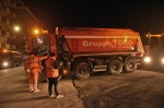 VARESE. COLLAUDO STATICO, PROVA DI CARICO, NUOVO PONTE LARGO FLAIANO CON 12 CAMION NELLA NOTTE TRA IL 29 E IL 30 GENNAIO NELLA FOTO