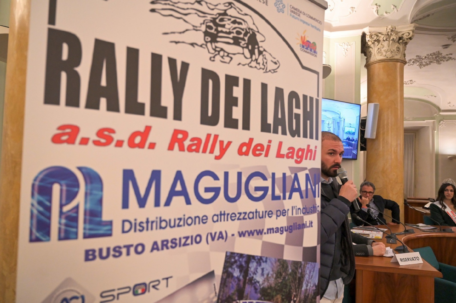 VARESE PRESENTAZIONE RALLY INTERNAZIONALE DEI LAGHI 2024 - VILLA RECALCATI NELLA FOTO ANDREA CRUGNOLA