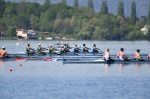 VARESE. WORLD ROWING CUP 2024. COPPA DEL MONDO CANOTTAGGIO. SCHIRANNA. NELLA FOTO QUATTRO SENZA DI DAVIDE VERITAÕ E RICCARDO PERETTI NON QUALIFICATI