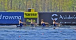 VARESE. WORLD ROWING CUP 2024. COPPA DEL MONDO CANOTTAGGIO. SCHIRANNA. NELLA FOTO QUATTRO SENZA DI DAVIDE VERITA’ E RICCARDO PERETTI NON QUALIFICATI