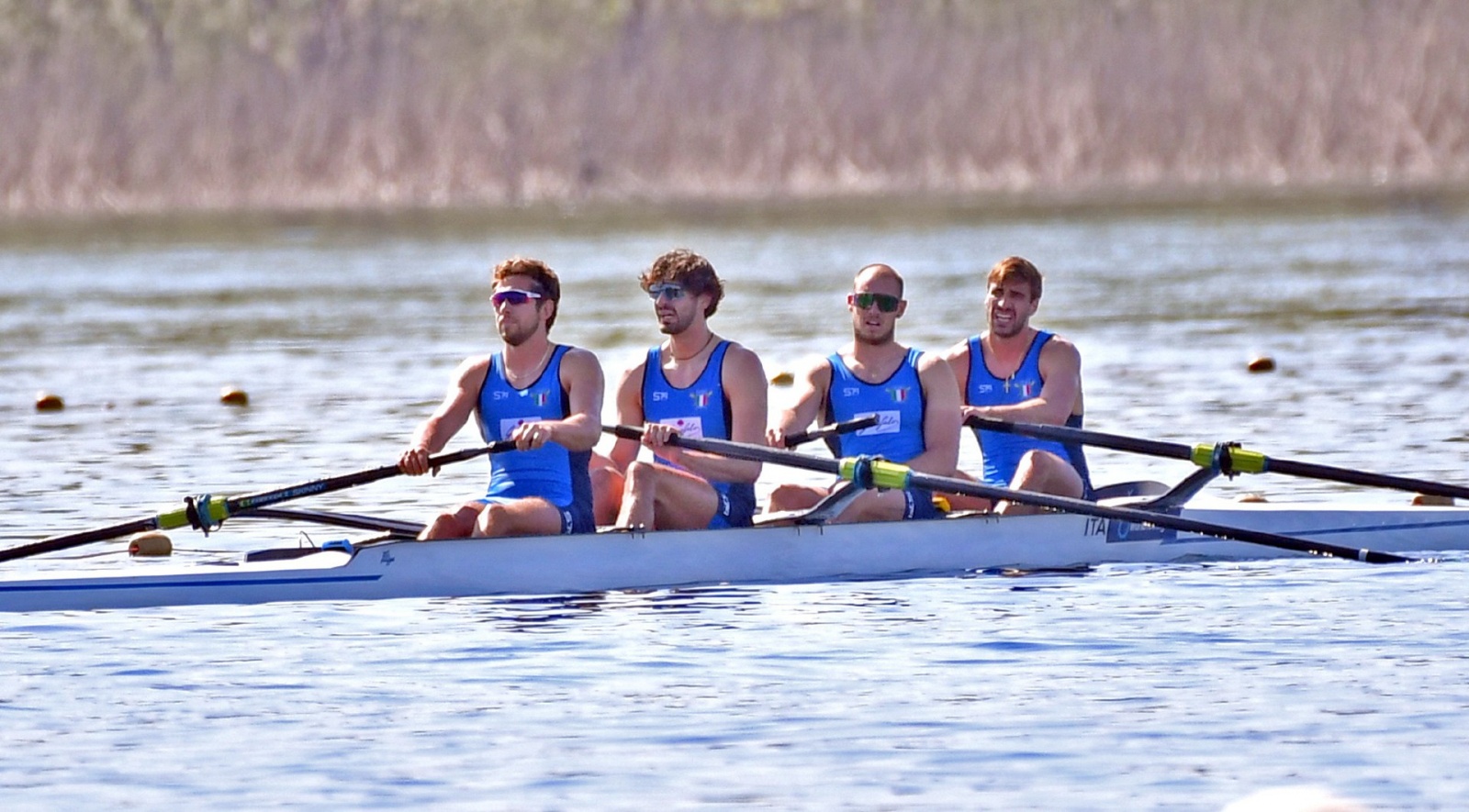 VARESE. WORLD ROWING CUP 2024. COPPA DEL MONDO CANOTTAGGIO. SCHIRANNA. NELLA FOTO QUATTRO SENZA DI DAVIDE VERITA’ E RICCARDO PERETTI NON QUALIFICATI