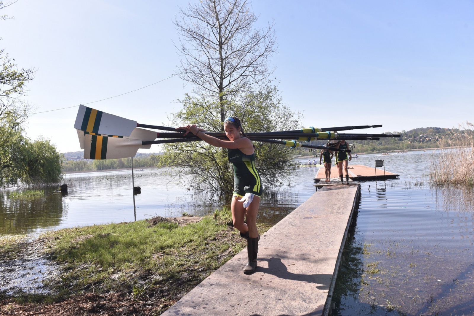 VARESE. WORLD ROWING CUP 2024. COPPA DEL MONDO CANOTTAGGIO. SCHIRANNA. NELLA FOTO PARCO RIENTRO ATLETI