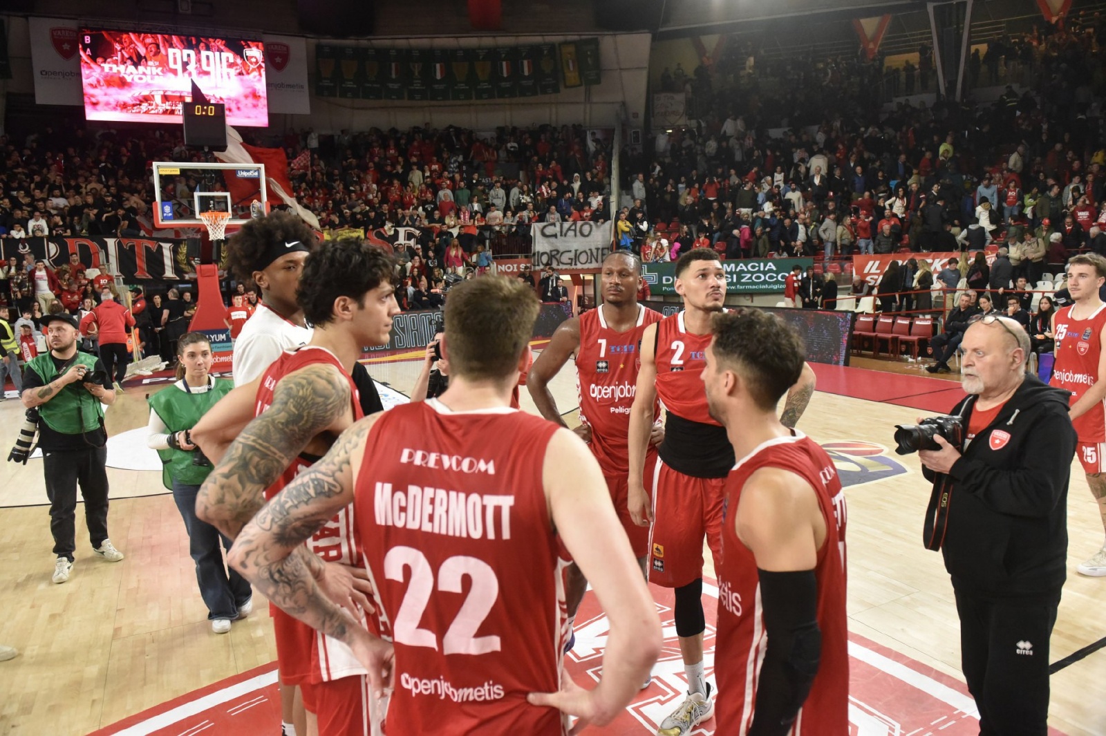 VARESE. BASKET LBA. OPENJOBMETIS VARESE - NUTRIBULLET BASKET TREVISO NELLA FOTO