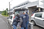 BRUNELLO. FURTO DITTA ELMEC INFORMATICA. SFONDATO IL CANCELLO DOPO AVER BLOCCATO LA STRADA CON VARI MEZZI. NELLA FOTO