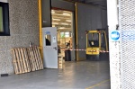 BRUNELLO. FURTO DITTA ELMEC INFORMATICA. SFONDATO IL CANCELLO DOPO AVER BLOCCATO LA STRADA CON VARI MEZZI. NELLA FOTO