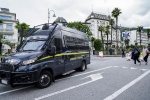 G7 Economia e Finanze, la zona rossa davanti all'hotel che ospita alcuni incontri del summit tra ministri a Stresa (Vb), 23 maggio 2024 ANSA/JESSICA PASQUALON