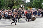 CASTIGLIONE OLONA. PALIO DEI CASTELLI 2024 NELLA FOTO PROVA CORSA BOTTI