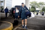 Alessandro Buongiorno upon his arrival at Milan Malpensa airport after the defeat in the Uefa Euro 2024 round of 16, Milan, Italy, 30 June 2024. ANSA/MOURAD BALTI TOUATI