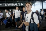 Nicolò Fagioli upon his arrival at Milan Malpensa airport after the defeat in the Uefa Euro 2024 round of 16, Milan, Italy, 30 June 2024. ANSA/MOURAD BALTI TOUATI