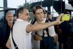 Nicolò Fagioli upon his arrival at Milan Malpensa airport after the defeat in the Uefa Euro 2024 round of 16, Milan, Italy, 30 June 2024. ANSA/MOURAD BALTI TOUATI