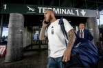 Federico Dimarco upon his arrival at Milan Malpensa airport after the defeat in the Uefa Euro 2024 round of 16, Milan, Italy, 30 June 2024. ANSA/MOURAD BALTI TOUATI