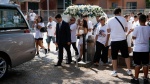 Funerali di Omar Bassi Bollate - 12 agosto 2024 - foto Spf/Ansa