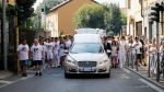 Funerali di Omar Bassi Bollate - 12 agosto 2024 - foto Spf/Ansa