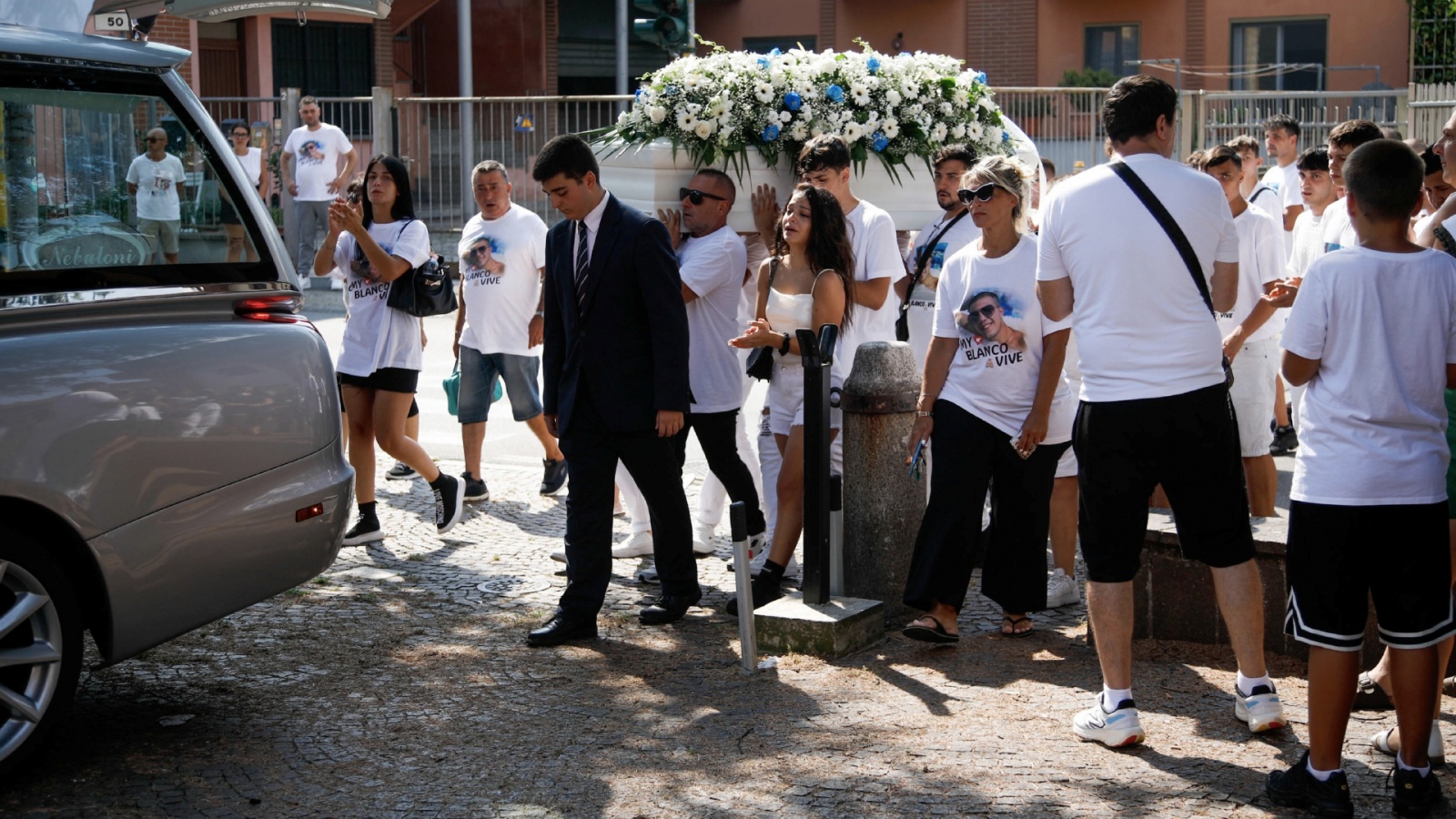 Funerali di Omar Bassi Bollate - 12 agosto 2024 - foto Spf/Ansa