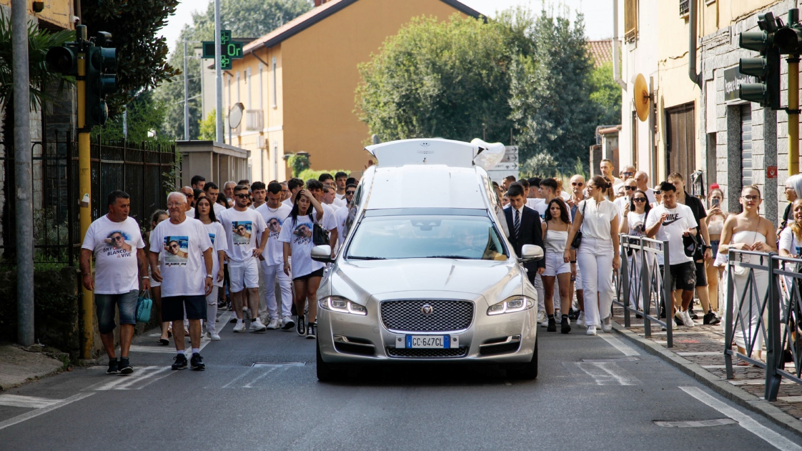 Funerali di Omar Bassi Bollate - 12 agosto 2024 - foto Spf/Ansa
