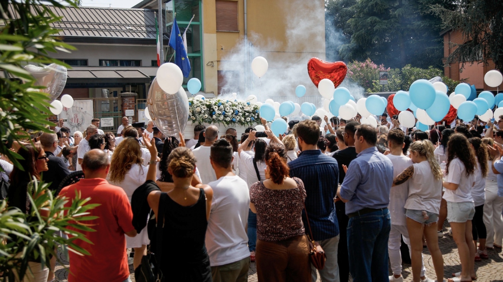 Funerali di Omar Bassi Bollate - 12 agosto 2024 - foto Spf/Ansa