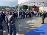 CASTRONNO. CERIMONIA PER CENTENARIO AUTOSTRADA MILANO VARESE ALLÕAREA DI SERVIZIO BRUGHIERA EST E SCOPERTURA INSTALLAZIONE DELLÕARTISTA MARTINOLI NELLA FOTO