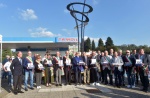 CASTRONNO. CERIMONIA PER CENTENARIO AUTOSTRADA MILANO VARESE ALL’AREA DI SERVIZIO BRUGHIERA EST E SCOPERTURA INSTALLAZIONE DELL’ARTISTA MARTINOLI NELLA FOTO