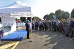CASTRONNO. CERIMONIA PER CENTENARIO AUTOSTRADA MILANO VARESE ALL’AREA DI SERVIZIO BRUGHIERA EST E SCOPERTURA INSTALLAZIONE DELL’ARTISTA MARTINOLI NELLA FOTO