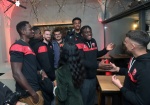VARESE. PRESENTAZIONE OPENJOBMETIS PALLACANESTRO VARESE 2024 2025 AI TIFOSI AL CAFFEÕ BROLETTO NELLA FOTO GIOCATORI