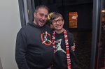 VARESE. PRESENTAZIONE OPENJOBMETIS PALLACANESTRO VARESE 2024 2025 AI TIFOSI AL CAFFEÕ BROLETTO NELLA FOTO TIFOSI PADRE E FIGLIO