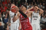 VARESE. BASKET LBA. OPENJOBMETIS VARESE-VIRTUS SEGAFREDO BOLOGNA NELLA FOTO AKOBUNDU