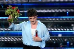 Italian singer Olly performs on stage at the Ariston theatre during the 75th edition of the Sanremo Italian Song Festival, in Sanremo, Italy, 15 February 2025. The music festival will run from 11 to 15 February 2025. ANSA/ETTORE FERRARI