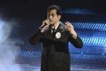 Italian singer Mahmood performs on stage at the Ariston theatre during the 75th edition of the Sanremo Italian Song Festival, in Sanremo, Italy, 15 February 2025. The music festival will run from 11 to 15 February 2025. ANSA/ETTORE FERRARI