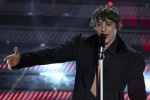 Italian singer Rkomi performs on stage at the Ariston theatre during the 75th edition of the Sanremo Italian Song Festival, in Sanremo, Italy, 15 February 2025. The music festival will run from 11 to 15 February 2025. ANSA/ETTORE FERRARI