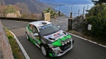 MACCAGNO. 33° RALLY DEI LAGHI. NELLA FOTO AUTO 31 IN ARRIVO A CAMPAGNANO SFONDO LAGO
