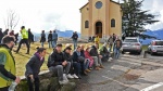 MACCAGNO. 33° RALLY DEI LAGHI. NELLA FOTO PUBBLICO PARTENZA PS1 CAMPAGNANO