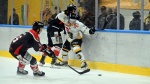 VARESE. HOCKEY IHL. SEMIFINALE CAMPIONATO GARA 2. HCMV VARESE-KALTERN CALDARO EISHOCKEY NELLA FOTO
