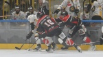 VARESE. HOCKEY IHL. SEMIFINALE CAMPIONATO GARA 2. HCMV VARESE-KALTERN CALDARO EISHOCKEY NELLA FOTO