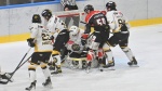 VARESE. HOCKEY IHL. SEMIFINALE CAMPIONATO GARA 2. HCMV VARESE-KALTERN CALDARO EISHOCKEY NELLA FOTO