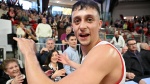 VARESE. BASKET LBA. OPENJOBMETIS VARESE-GIVOVA SCAFATI NELLA FOTO FINALE LIBRIZZI ESULTANTE