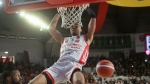 VARESE. BASKET LBA. OPENJOBMETIS VARESE-GIVOVA SCAFATI NELLA FOTO AKOBUNDU