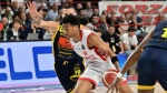 VARESE. BASKET LBA. OPENJOBMETIS VARESE-GIVOVA SCAFATI NELLA FOTO HANDS