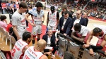 VARESE. BASKET LBA. OPENJOBMETIS VARESE-GIVOVA SCAFATI NELLA FOTO TIME OUT