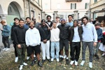 VARESE. FESTA OPENJOBMETIS PALLACANESTRO VARESE AL CAFFEÕ BROLETTO NELLA FOTO SQUADRA