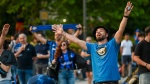 VARESE MAXISCHERMO A VILLA RECALCATI PER LA FINALE DI CHAMPIONS LEAGUE 2025 INTER VS. PSG NELLA FOTO