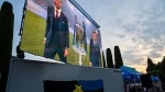 VARESE MAXISCHERMO A VILLA RECALCATI PER LA FINALE DI CHAMPIONS LEAGUE 2025 INTER VS. PSG NELLA FOTO