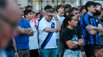 VARESE MAXISCHERMO A VILLA RECALCATI PER LA FINALE DI CHAMPIONS LEAGUE 2025 INTER VS. PSG NELLA FOTO DELUSIONE TIFOSI INTER