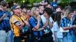 VARESE MAXISCHERMO A VILLA RECALCATI PER LA FINALE DI CHAMPIONS LEAGUE 2025 INTER VS. PSG NELLA FOTO DELUSIONE TIFOSI INTER