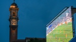 VARESE MAXISCHERMO A VILLA RECALCATI PER LA FINALE DI CHAMPIONS LEAGUE 2025 INTER VS. PSG NELLA FOTO