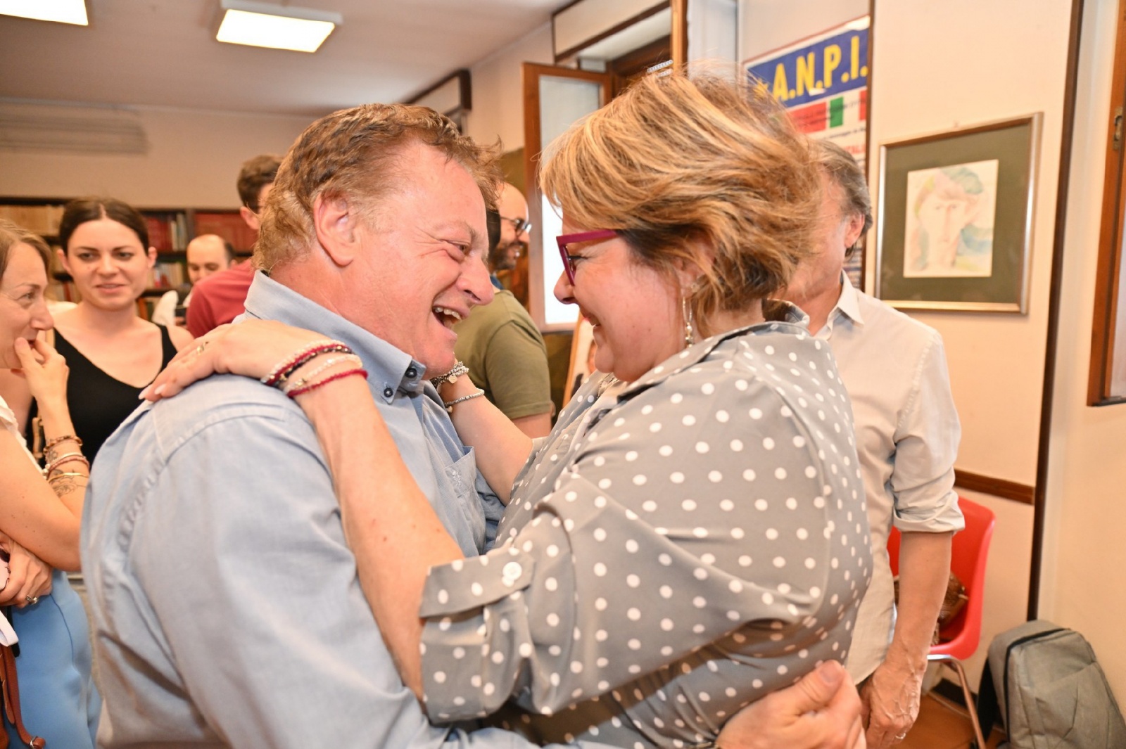 SARONNO BALLOTTAGGIO AZZI PAGANI ELEZIONI 2025 NELLA FOTO SEDE PD ILARIA PAGANI