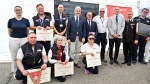 VARESE. PRESENTAZIONE BILANCIO AREU E FESTEGGIAMENTI PER 15 NUMERO UNICO DÕEMERGENZA, NUE IN SEDE AREU, OSPEDALE DI CIRCOLO NELLA FOTO PREMIAZIONE OPERATORI 15 ANNI DI SERVIZIO
