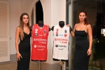 MONVALLE. PRESENTAZIONE SQUADRA E MAGLIE OPENJOBMETIS PALLACANESTRO VARESE 2025 2026 A VILLA IL GERANEO NELLA FOTO LE DUE NUOVE MAGLIE