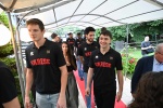 MONVALLE. PRESENTAZIONE SQUADRA E MAGLIE OPENJOBMETIS PALLACANESTRO VARESE 2025 2026 A VILLA IL GERANEO NELLA FOTO